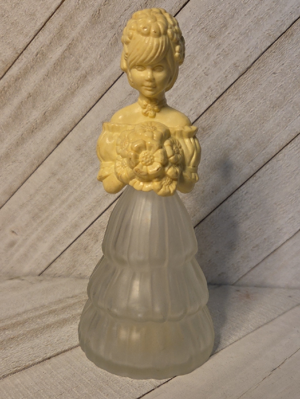 Vintage AVON Garden Girl Empty Perfume Bottle Collectable